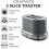 Tower Tower Stylish Kitchen BELLE  Graphite Grey 2 Slice Toaster 2