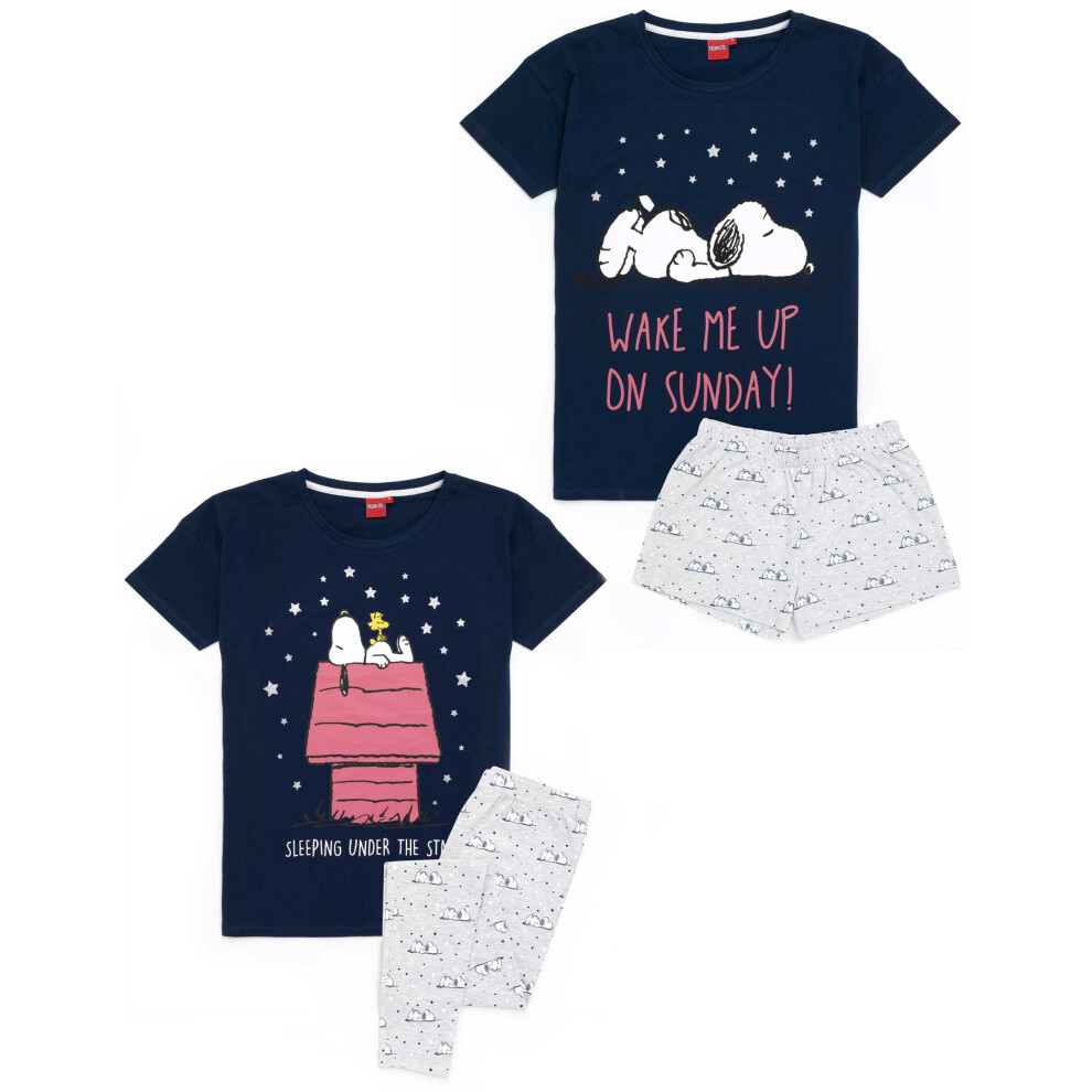 (Long Leg, L) Peanuts Snoopy Womens Pyjama Set