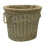 Hessian Lined Willow Woven Fireside Log Laundry Basket 1
