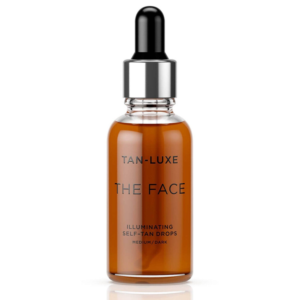 TAN -LUXE THE FACE ANTI AGE REJUVENATING SELF TAN DROPS - MEDIUM/ DARK