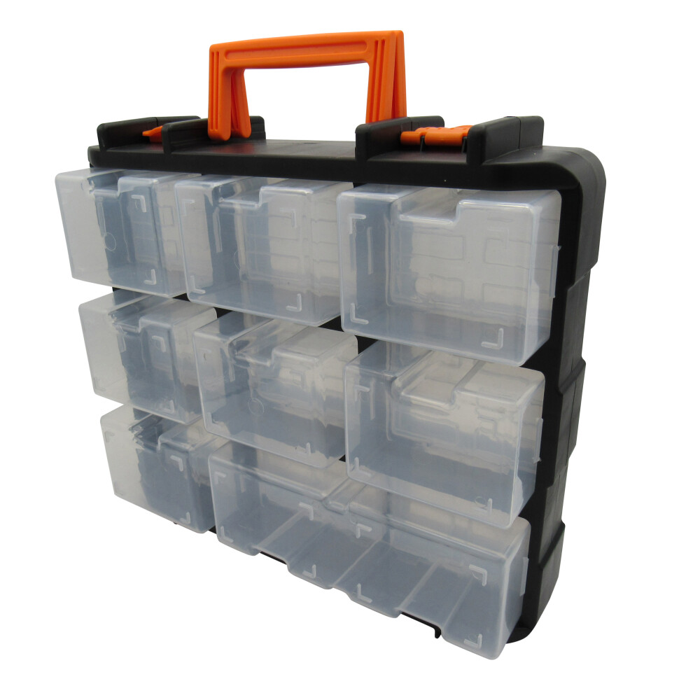 Screw Organiser Storage Box 16 Compartments (Tool Chest Case Nails) on OnBuy