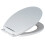 White Soft Close Toilet Seat with Top Fixing and Adjustable Hinges 1