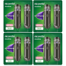 Nicorette QuickMist Cool Berry 2 x 150 1mg Mouth Spray (Bundle of 4)