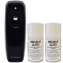 (2) Black Automatic Commercial Aerosol Dispenser Kit