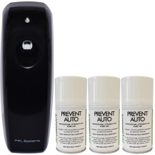 (3) Black Automatic Commercial Aerosol Dispenser Kit