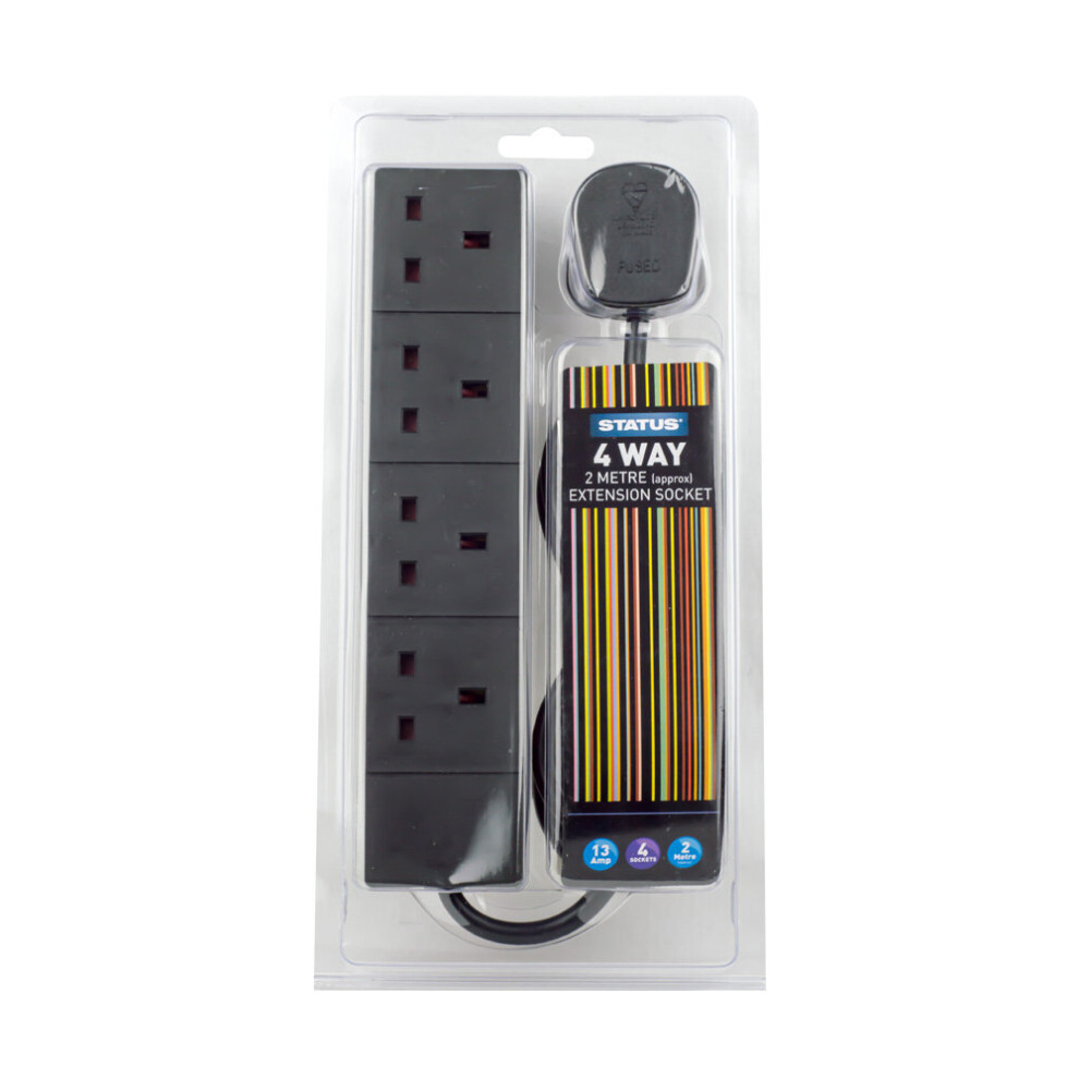 Status 4 Way 2M Extension Socket
