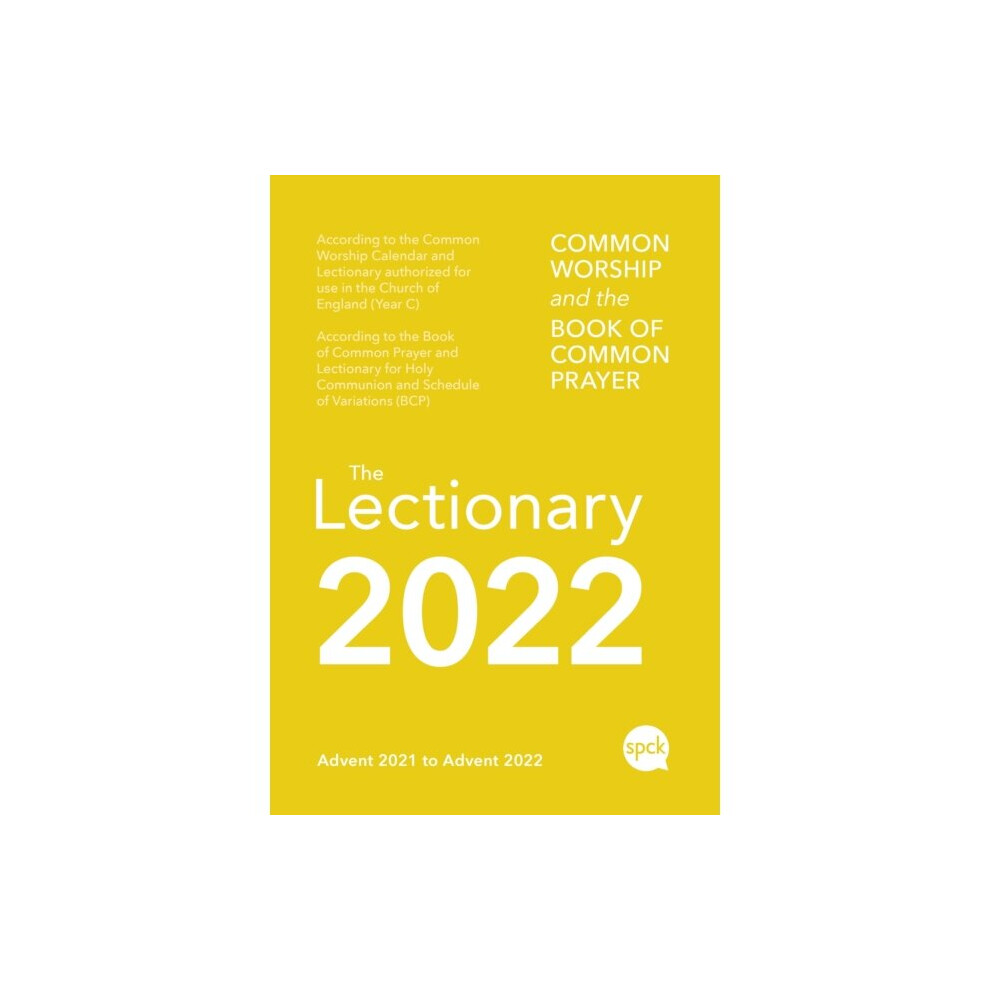 Spck Publishing Common Worship Lectionary 2022 Spiral Bound - - Book