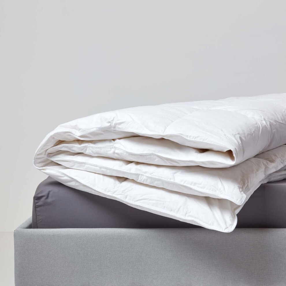 Homescapes Goose Feather And Down 4.5 Tog Summer Duvet White