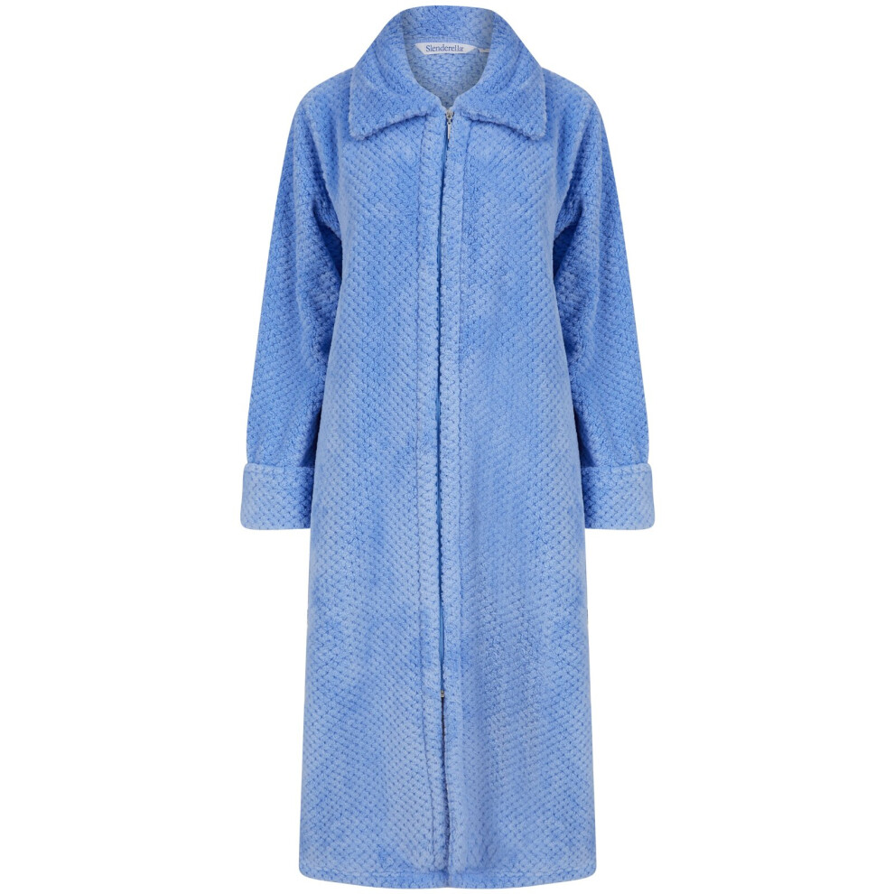 (Blue, 3XLarge) Slenderella HC4326 Women's Blue Dressing Gown