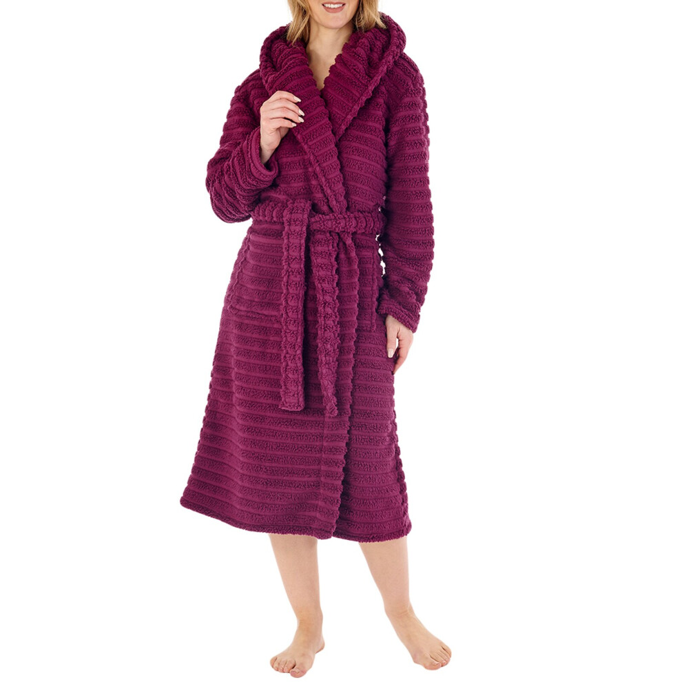 (Damson, Small) Slenderella HC88320 Women's Dressing Gown