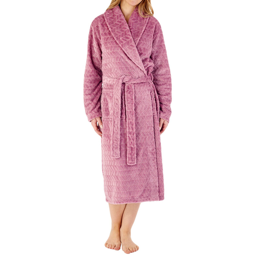 (Mauve, Large) Slenderella HC88318 Women's Dressing Gown