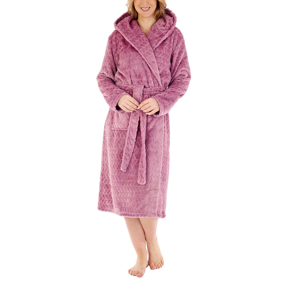 (Mauve, Large) Slenderella HC88319 Women's Dressing Gown