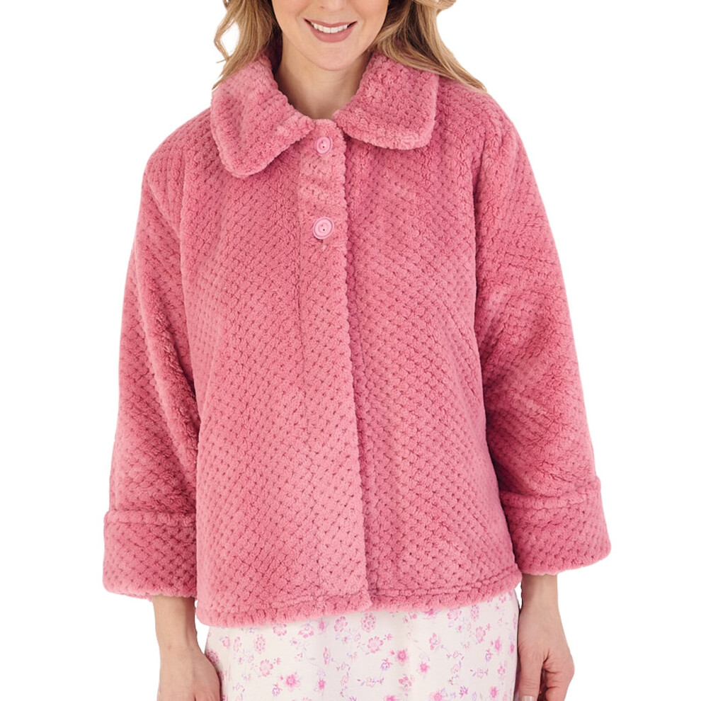 (Pink, XLarge) Slenderella BJ4325 Women's Bed Jacket