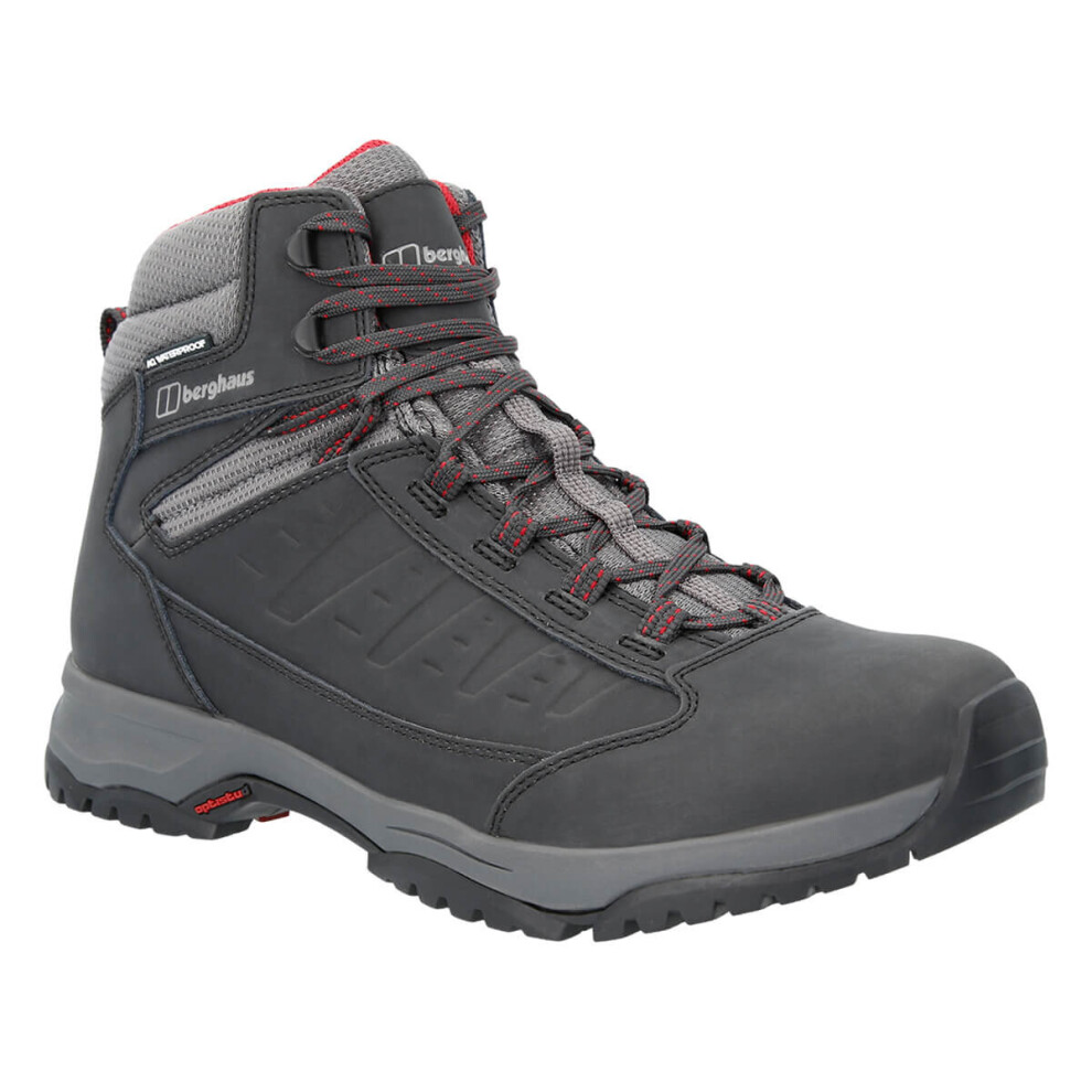 (UK 10, Black/Red) Berghaus Mens 2021 Expeditor Ridge 2.0 Lightweight Leather Hiking Boots