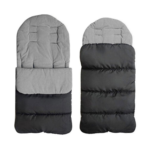 (Gray) Winter Baby Stroller Sleeping Bags, Windproof Warm Pad