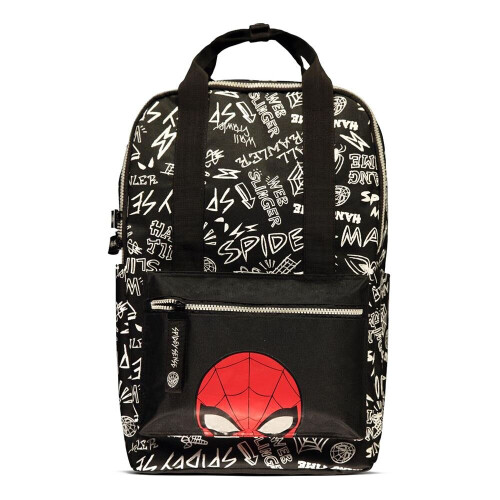 Marvel Marvel Comics Graffiti All-over Print Backpack Unisex - Black (BP188688MVL)
