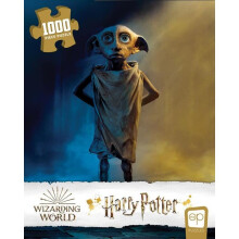 USAOPOLY Harry Potter Dobby 1000dln puzzle | Oficilne licencovan Harry Potter Puzzle | Sberatelsk puzzle s Dobbym, domcm skrtkem z filmu Harr