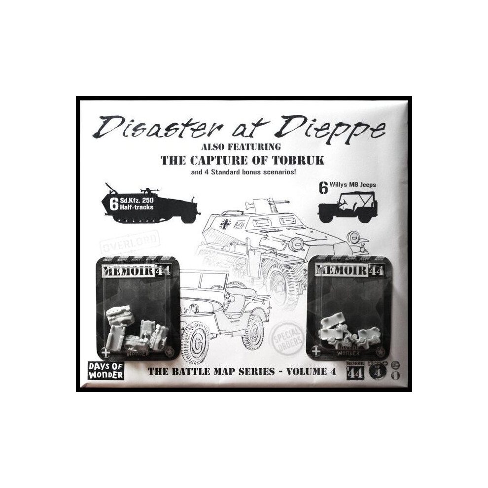 Memoir '44 OP4 Battle Map - Disaster at Dieppe/The Capture of Fortress Tobruk