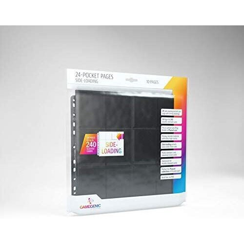 Gamegenic Sideloading 24-Pocket - Black 10 Sheets