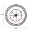 Living And Home 80CM Large Metal Decorative Roman Numerals Wall Clock 4
