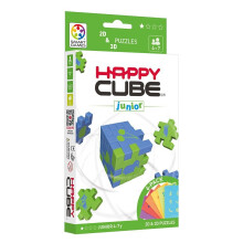 SmartGames Happy Cube Junior Brain Teasers – Award-Winning Foam Cube Puzzles for Ages 4-7 (Build 6 Colourful Cubes)