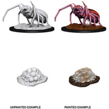 D&D Nolzur's Marvelous Unpainted Minis: W12 Giant Spider & Egg Clutch (6 Packs)