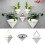 Living And Home (Black-L) Geometric Flower Pot Indoor Hanging Planter 1