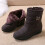 (Brown, 36) Women's snow boots zipper closure non-slip winter warm boots 4