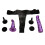 Purple Twister DP Strap On Dildo and Harness 6
