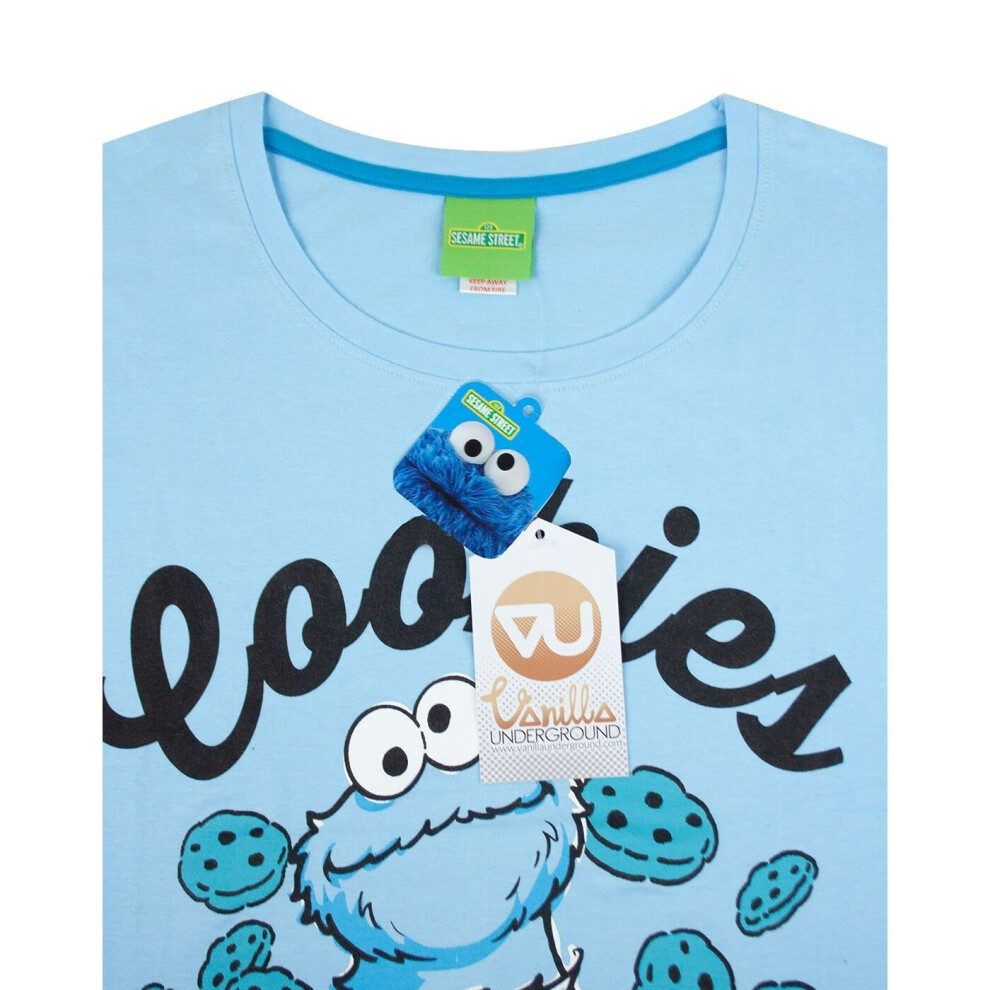 Sesame Street Womens/Ladies Cookie Monster Pyjamas