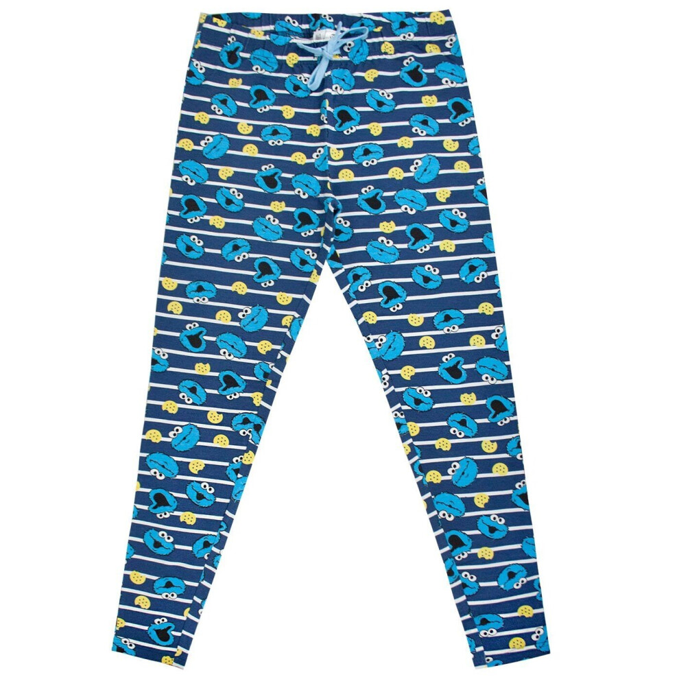 Sesame Street Womens/Ladies Cookie Monster Pyjamas