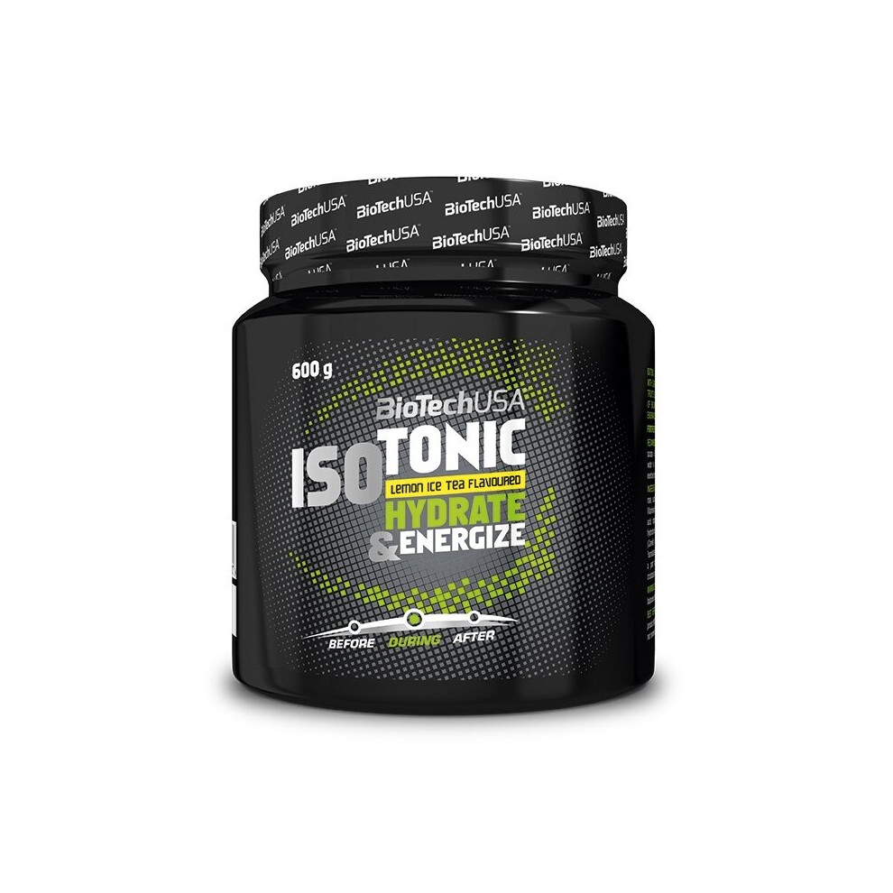 BioTechUSA IsoTonic Drink Powder | High Carb & Electrolyte Blend | with Vitamins | Ideal for Endurance Training | Gluten-Free & Refreshing | 600g | Lemon iced Tea - Image 4