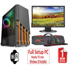 Fast Gaming PC Full Setup Core i7 16GB 1TB Windows 10 4GB GTX1050TI Havoc - Refurbished