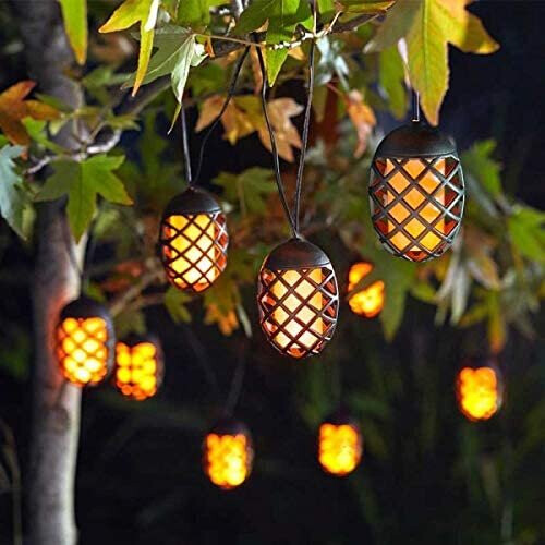 Smart Garden Smart Garden Solar Power Cool Flame String Lights Black (10 Bulbs)