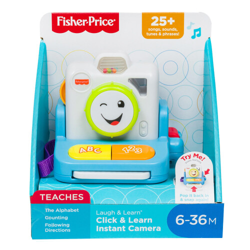 Fisher-Price Fisher Price Click Laugh Learn Instant Camera Interactive Kids Toy Educational