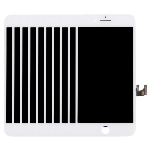 10 PCS LCD Screen and Digitizer Full Assembly for iPhone 7 Plus(White)
