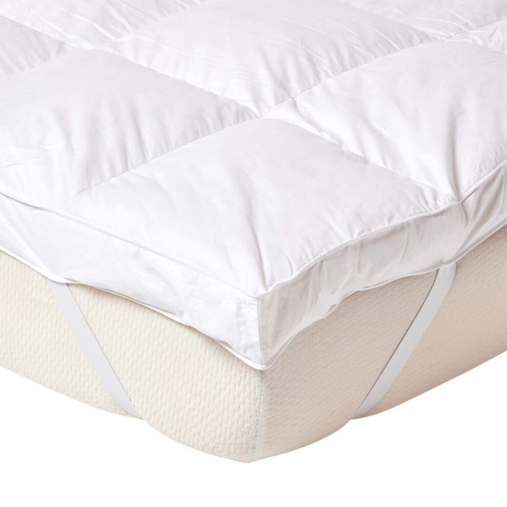 Homescapes (Double (135 X 190 Cm)) Goose Feather Bed Mattress Topper