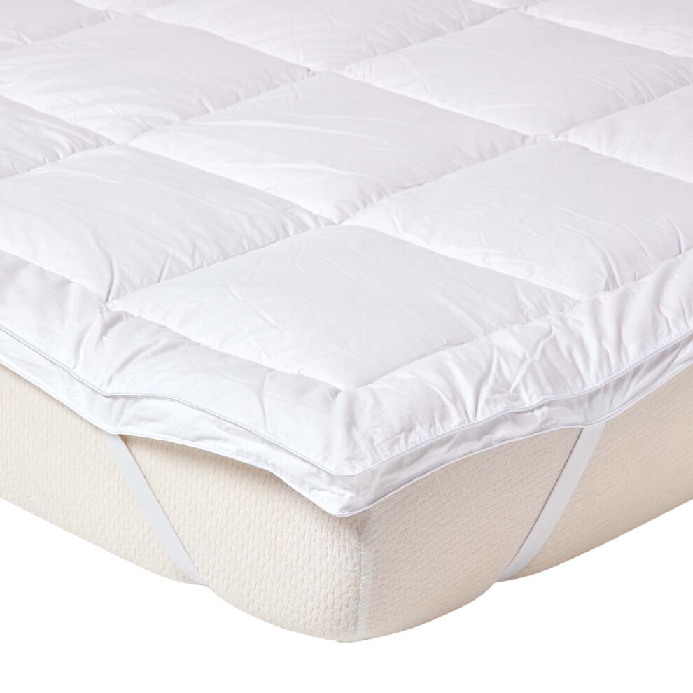 Homescapes (Single (90 X 190 Cm)) Pure Mulberry Silk Blend Mattress Topper 700Gsm
