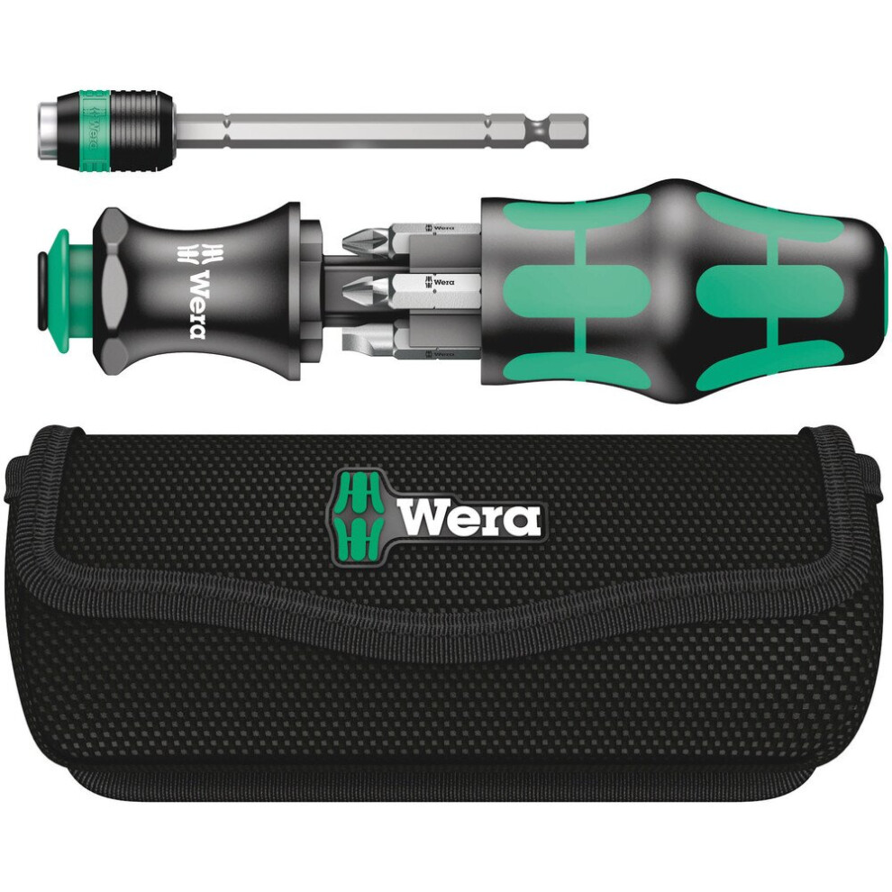 Wera 051021 Kompakt 20 Screwdriver Bit Holding Kit of 7 Pouch