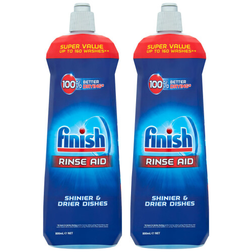 Finish Finish Dishwasher Rinse Agent Power Actions 2 x 800ml