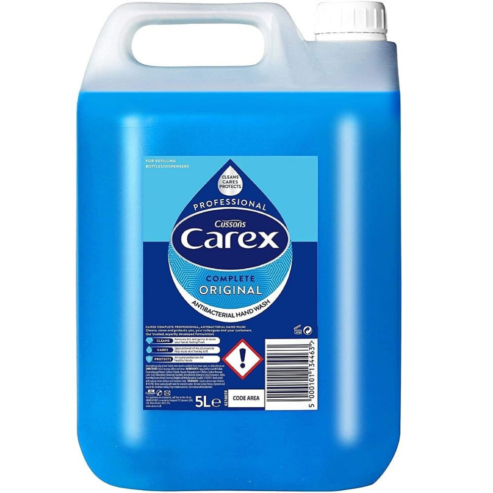 Jansan Carex Original Antibacterial Hand Wash ~ 2X5 Litre