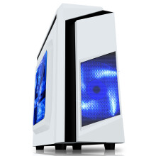 Fast Gaming PC Tower i5 16GB RAM 1TB GTX1050Ti 4GB Windows 10 F3 White - Refurbished