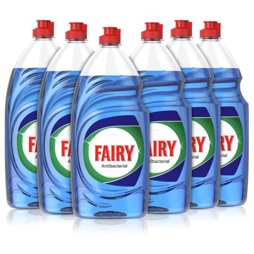 Fairy Fairy Anti-Bacterial Washing Up Liquid with Eucalyptus Pack 6 x 870ml