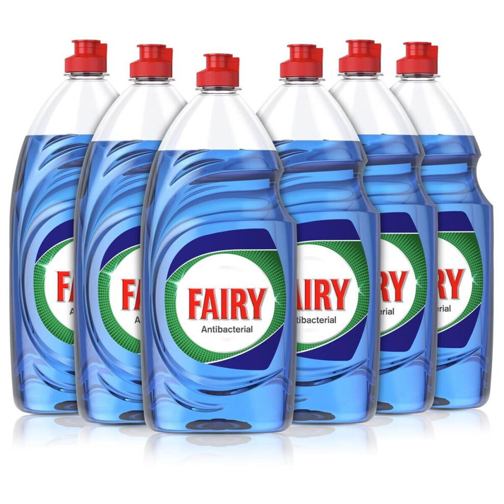 Fairy Anti-Bacterial Washing Up Liquid with Eucalyptus Pack 6 x 870ml