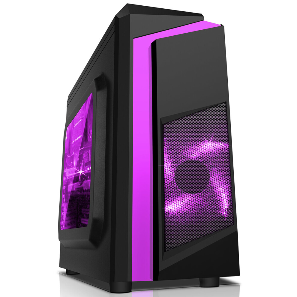 Computek Fast Gaming Pc Tower I5 16Gb Ram 1Tb Gtx1050ti 4Gb Windows 10 F3 Purple