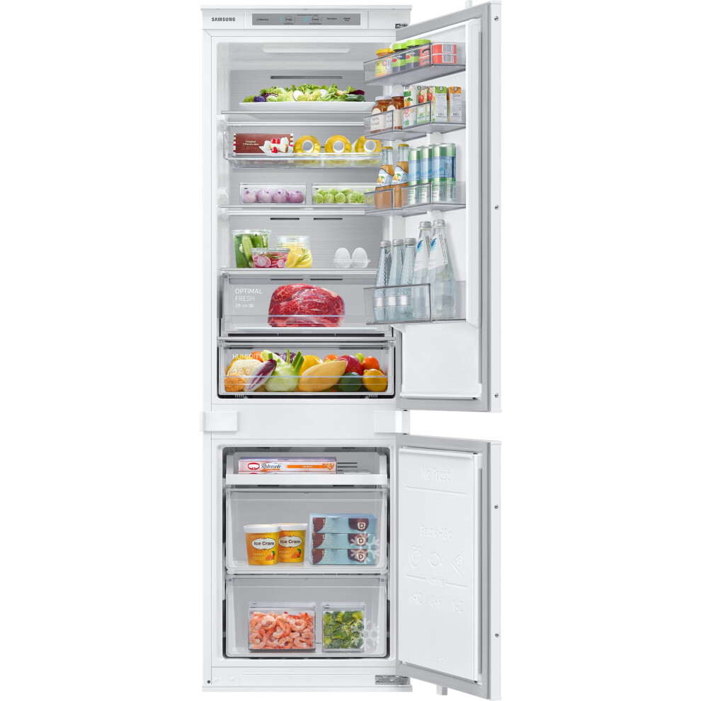 Samsung BRB26705DWW Integrated 70/30 Frost Free Fridge Freezer with Sliding Door Fixing Kit - White