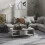VidaXL vidaXL Coffee Table Concrete Grey Engineered Wood Couch Accent Indoor Table 1