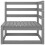 VidaXL vidaXL Gartensofa 2-Sitzer Grau Massivholz Kiefer 4