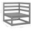 VidaXL vidaXL Gartensofa 2-Sitzer Grau Massivholz Kiefer 5