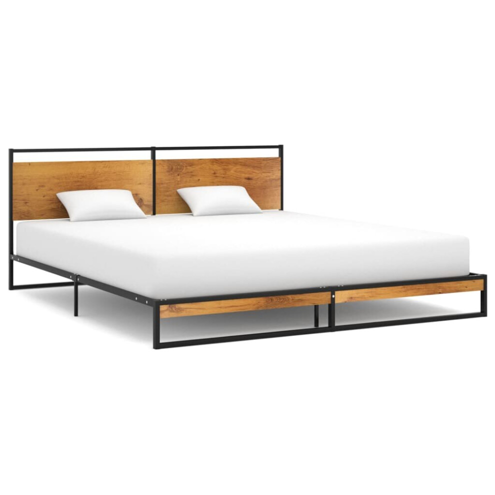 Vidaxl Bed Frame Home Metal Bed Base Mattress Foundation 180X200 Cm Super King